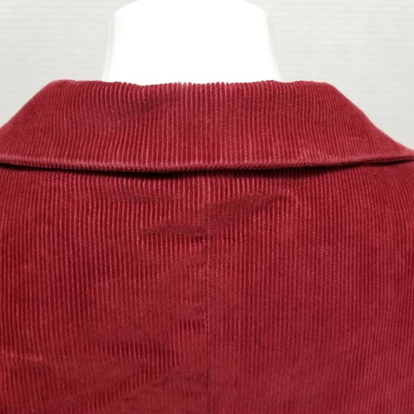 L.L. Bean jacket 12 corduroy ribbed blazer lined three button pockets YR81 - Picture 13 of 15